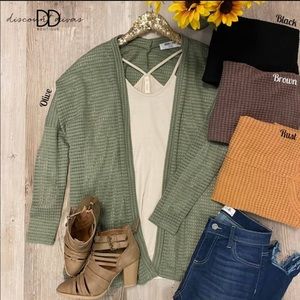 Mustard/rust cardigan